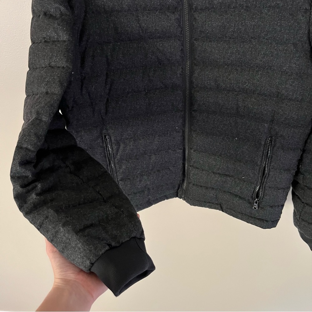 Michael Kors Quilted Down Jacket Charcoal Gray | M - Picture 3 of 9